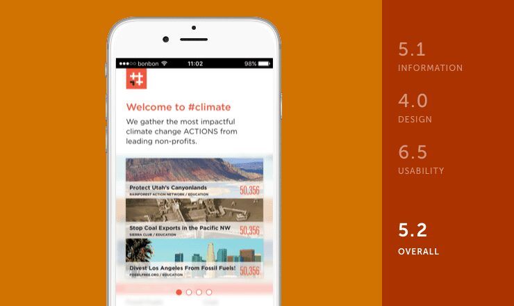 #climate mobile app