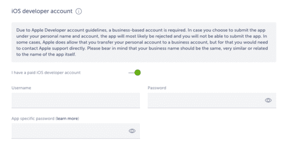 ios developer account