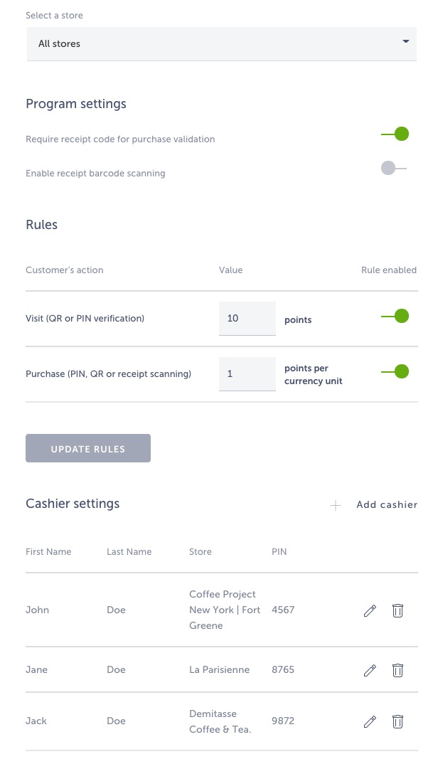 multi-card cannabis loyalty program