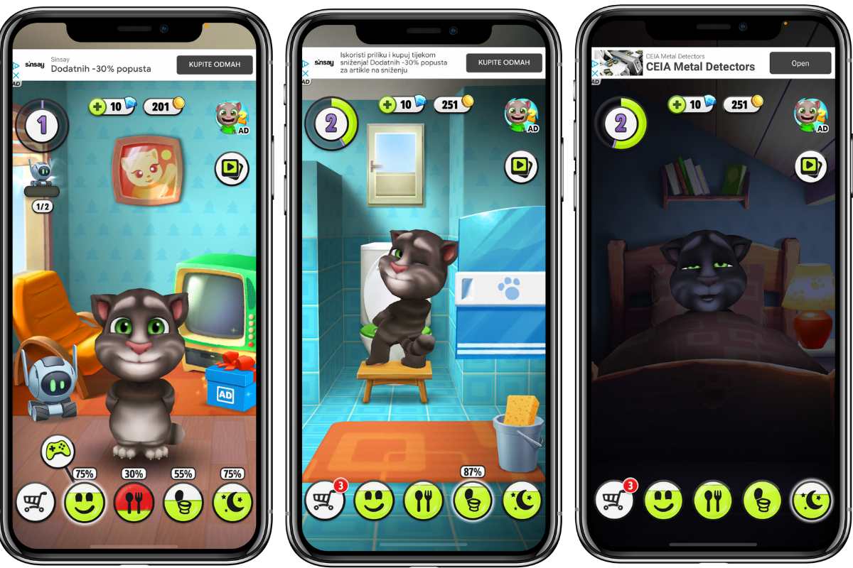 weird games talking tom