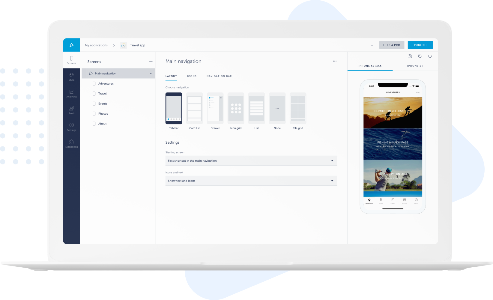 Create a Taxi app in 4 steps